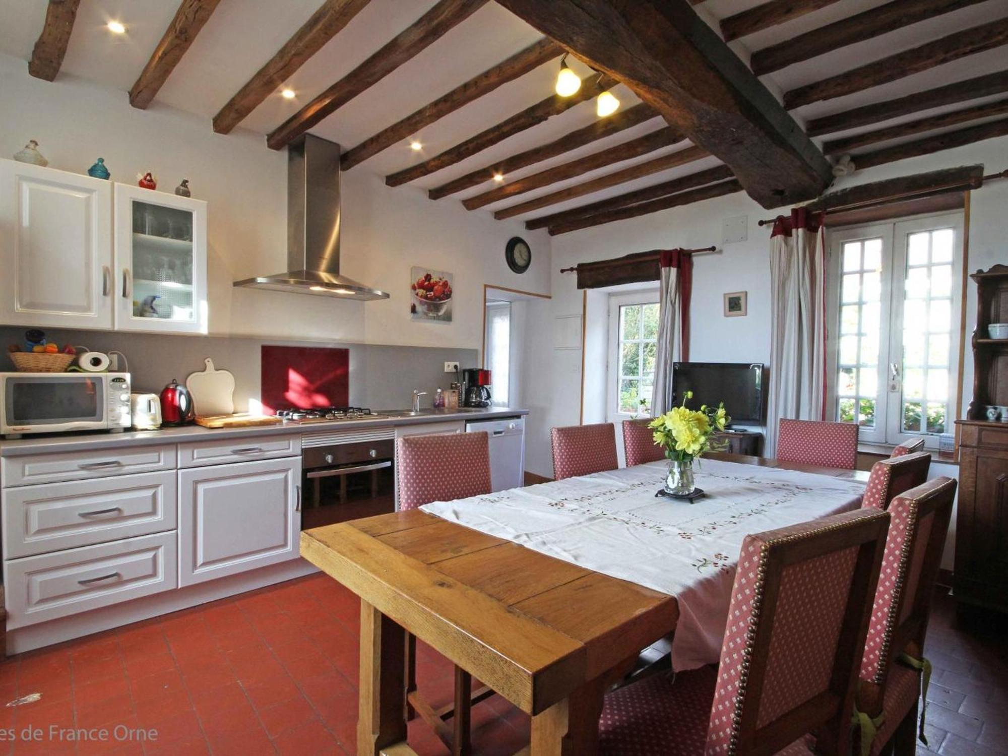 Maison De Caractere Avec Jardin, Proche D'Argentan, Ideale Pour Peche Et Detente En Campagne - Fr-1-497-131 Sarceaux Bagian luar foto